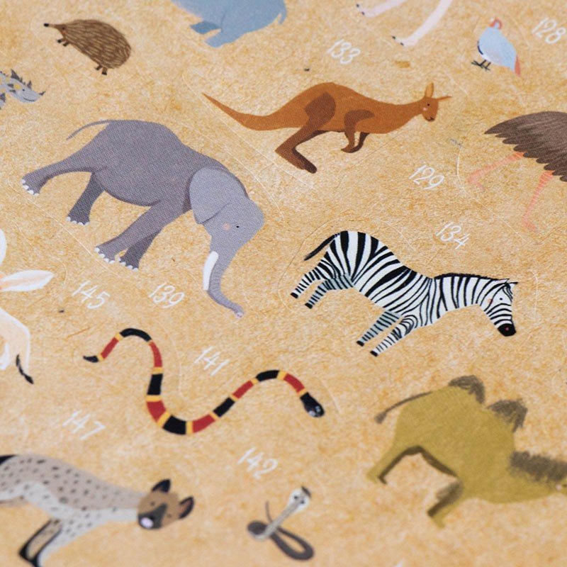 ANIMAL WORLD POSTER & STICKERS - memoiredessiecles