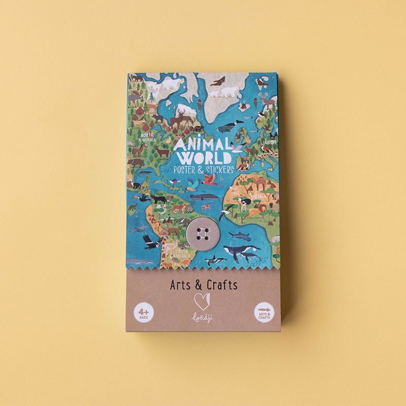 ANIMAL WORLD POSTER & STICKERS - memoiredessiecles