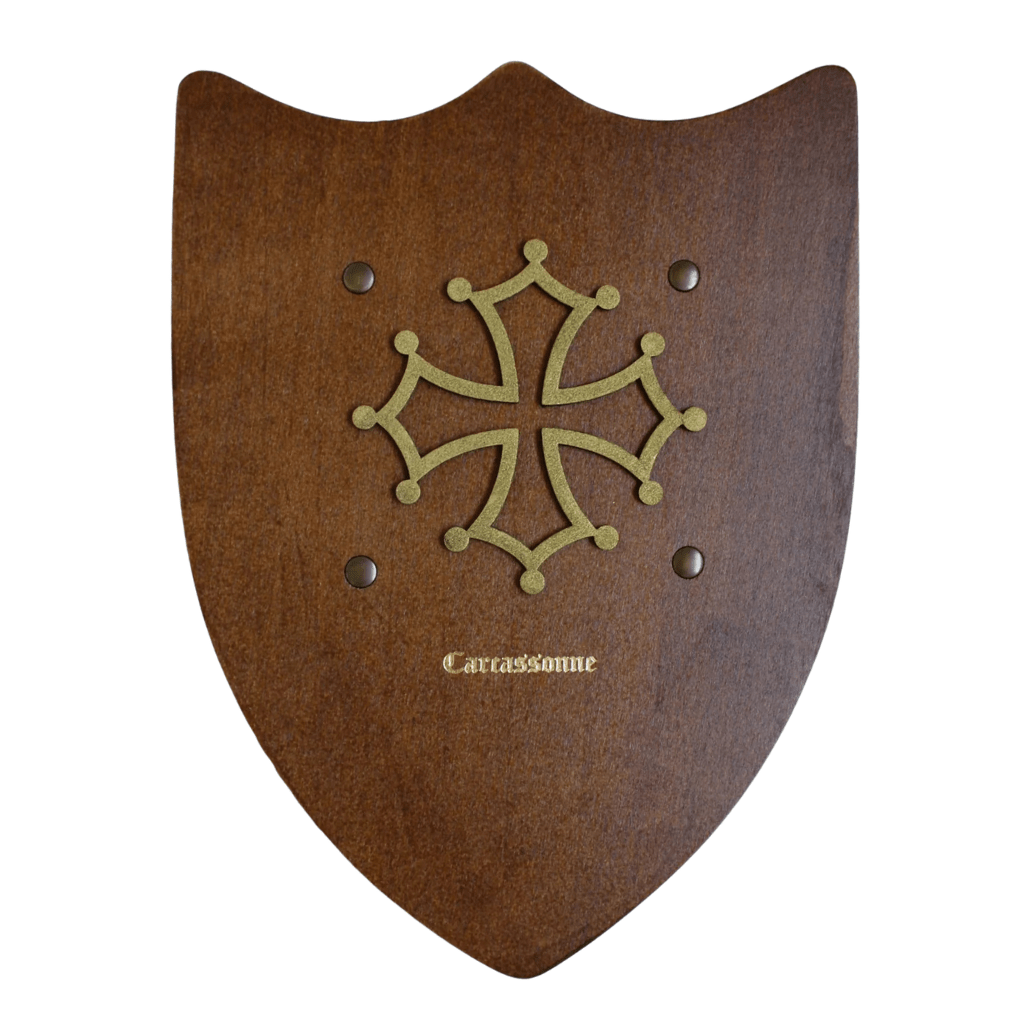Bouclier croix Occitane Marron - memoiredessiecles