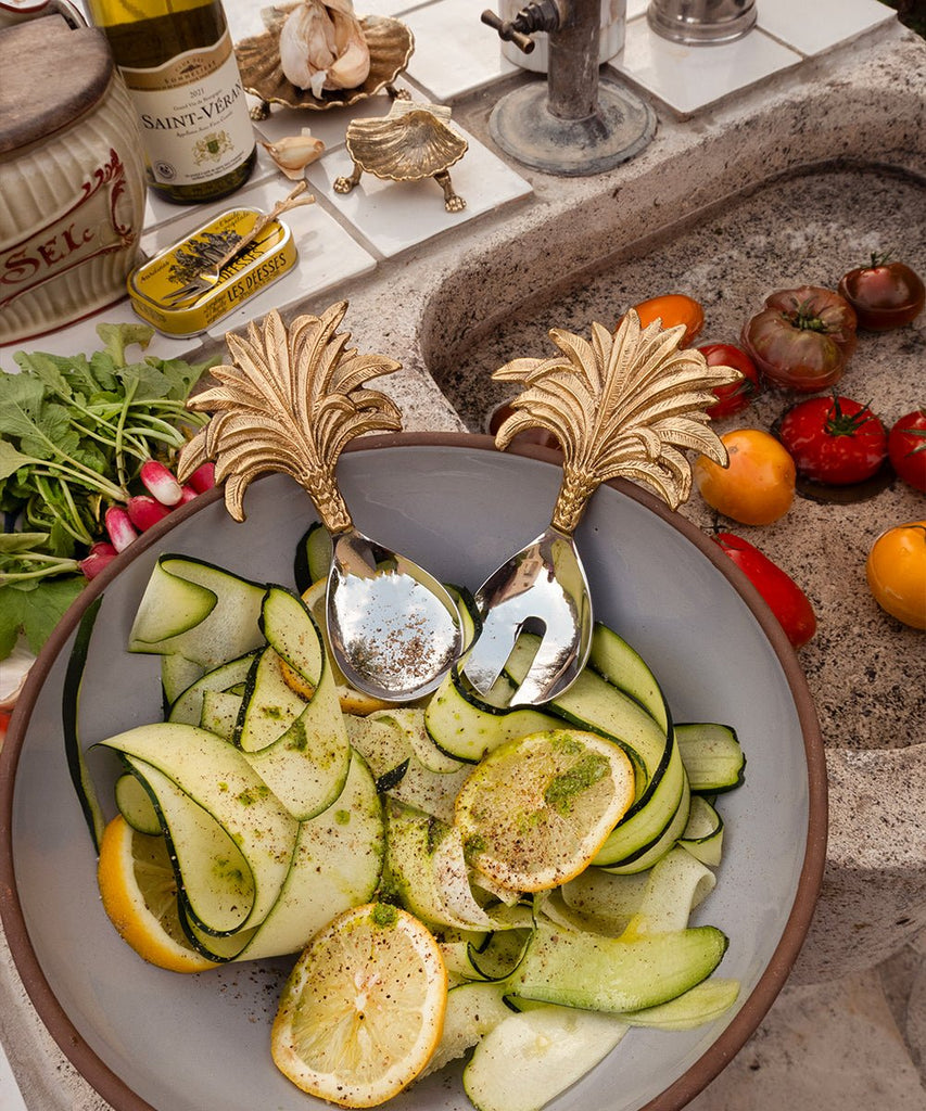 Couverts à Salade Palmier Marlin - memoiredessiecles