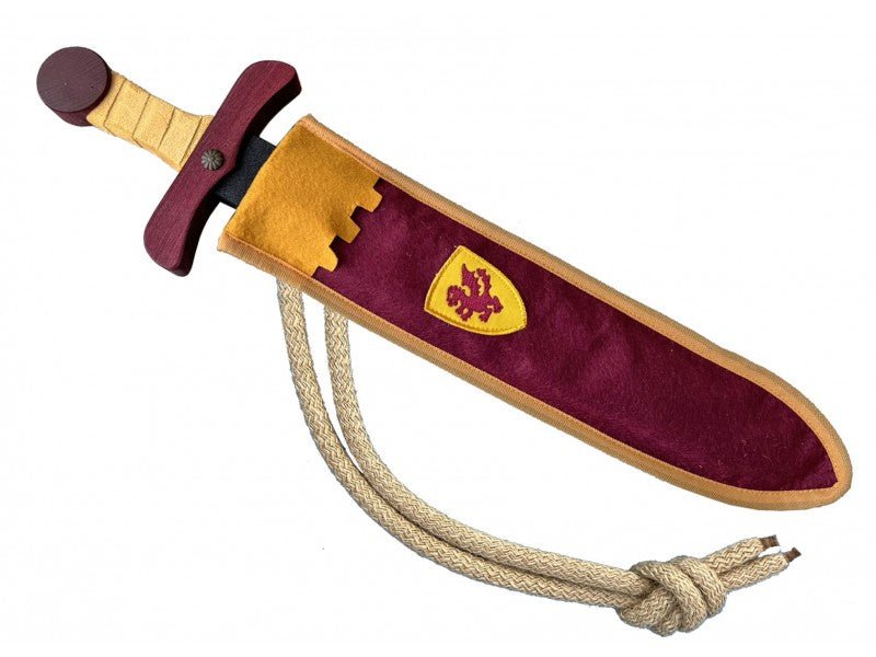 Épée mousse bordeaux / jaune - memoiredessiecles