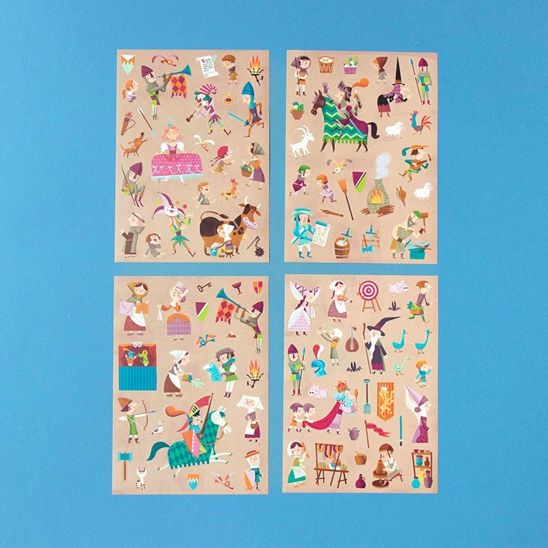 Medieval stickers - memoiredessiecles