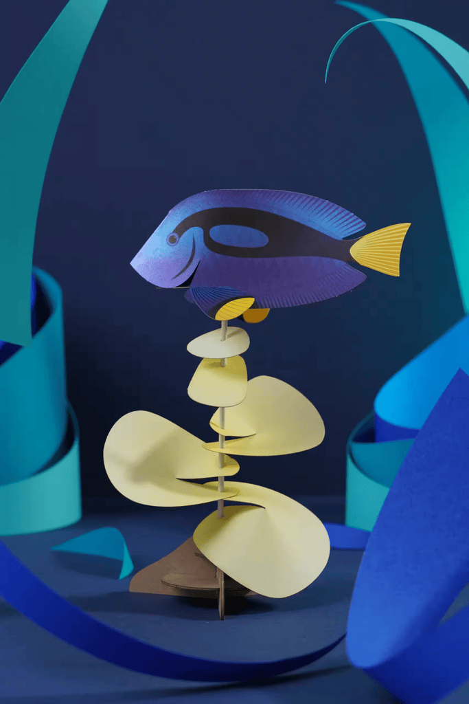 Poisson Chirurgien Bleu en Papier - memoiredessiecles