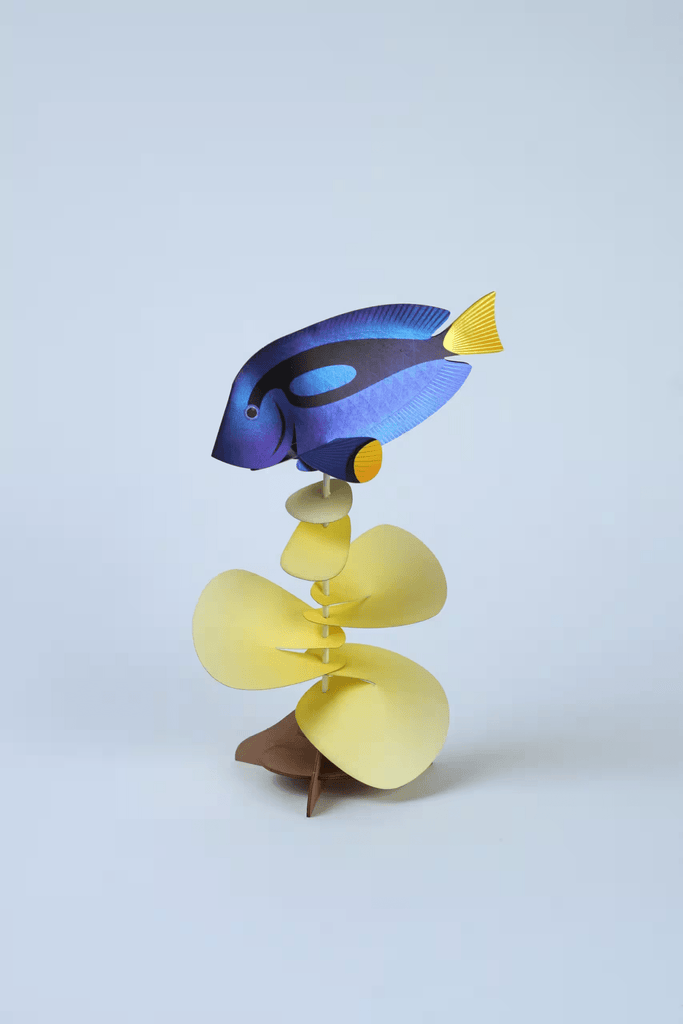 Poisson Chirurgien Bleu en Papier - memoiredessiecles