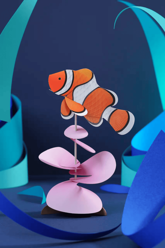 Poisson - clown en papier - memoiredessiecles