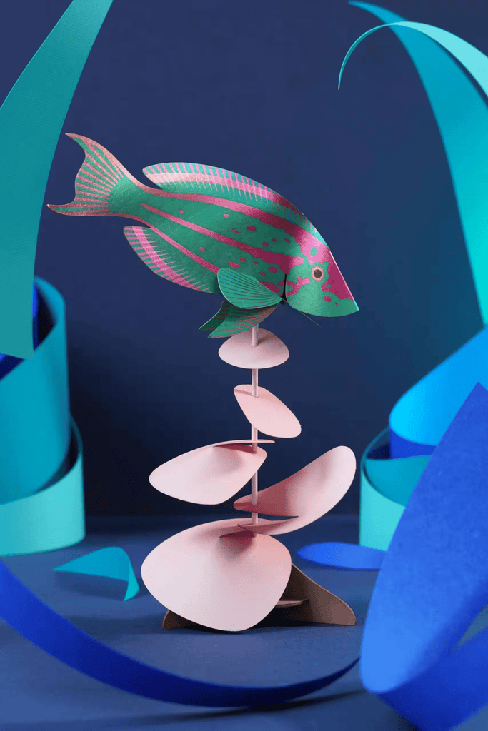 Poisson Girelle en papier - memoiredessiecles