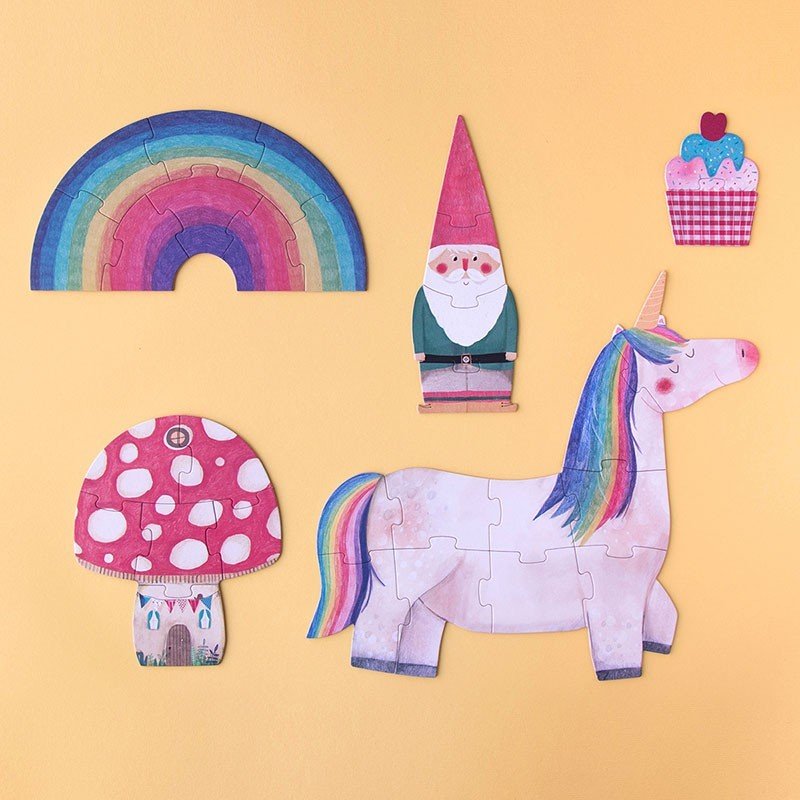 Puzzle Happy birthday Unicorn - memoiredessiecles