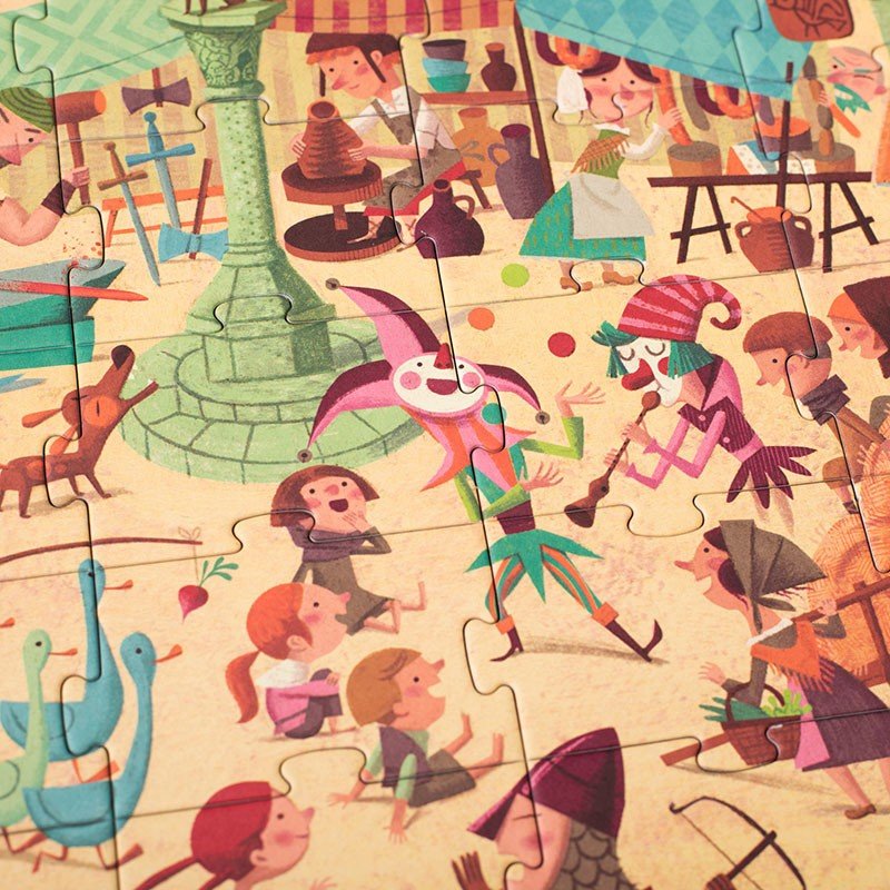 Puzzle special Moyen Âge : Go to the medieval times - memoiredessiecles