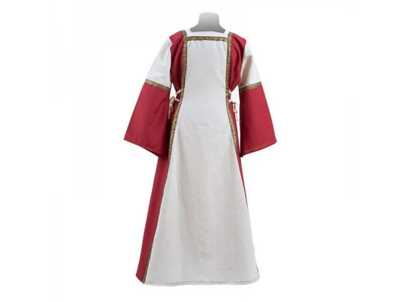 Robe inspiration médiévale bordeaux - memoiredessiecles