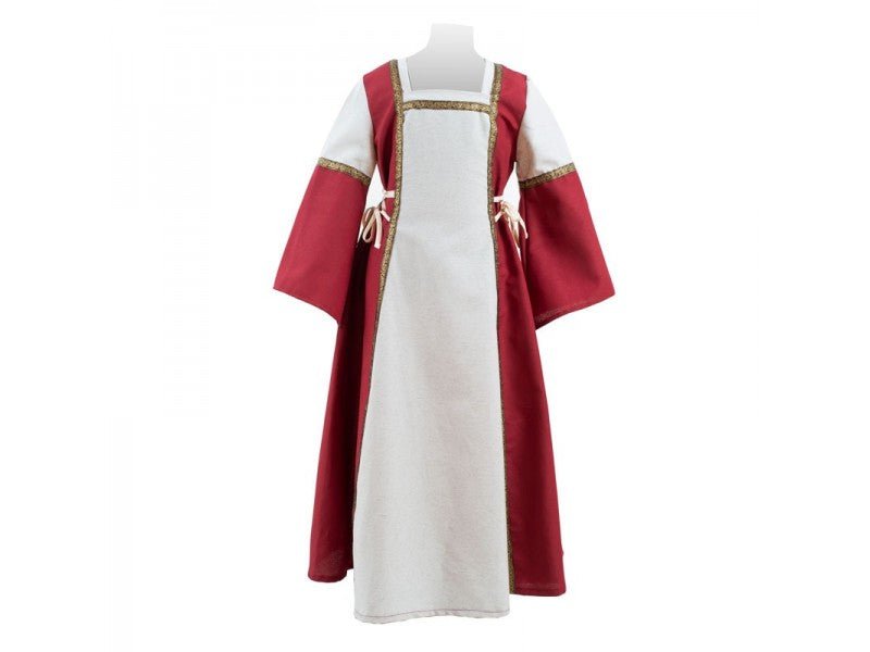 Robe inspiration médiévale bordeaux - memoiredessiecles