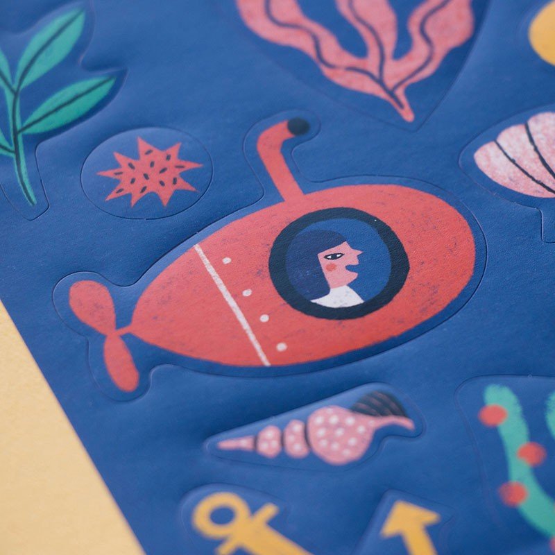 Sea Stickers: 100 stickers sur le thème de la mer - memoiredessiecles