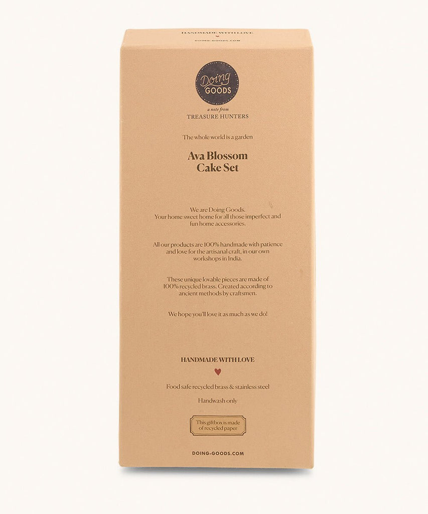 Service à Gâteau Fleur Ava (en coffret cadeau) - memoiredessiecles