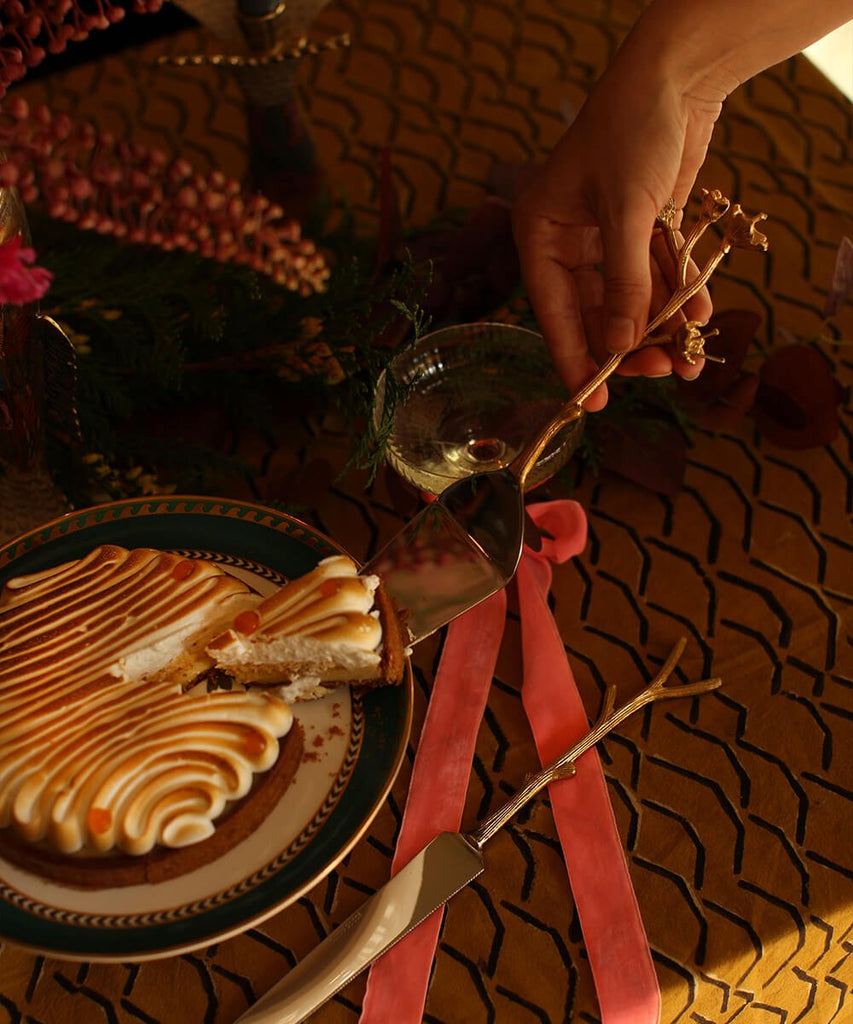 Service à Gâteau Fleur Ava (en coffret cadeau) - memoiredessiecles